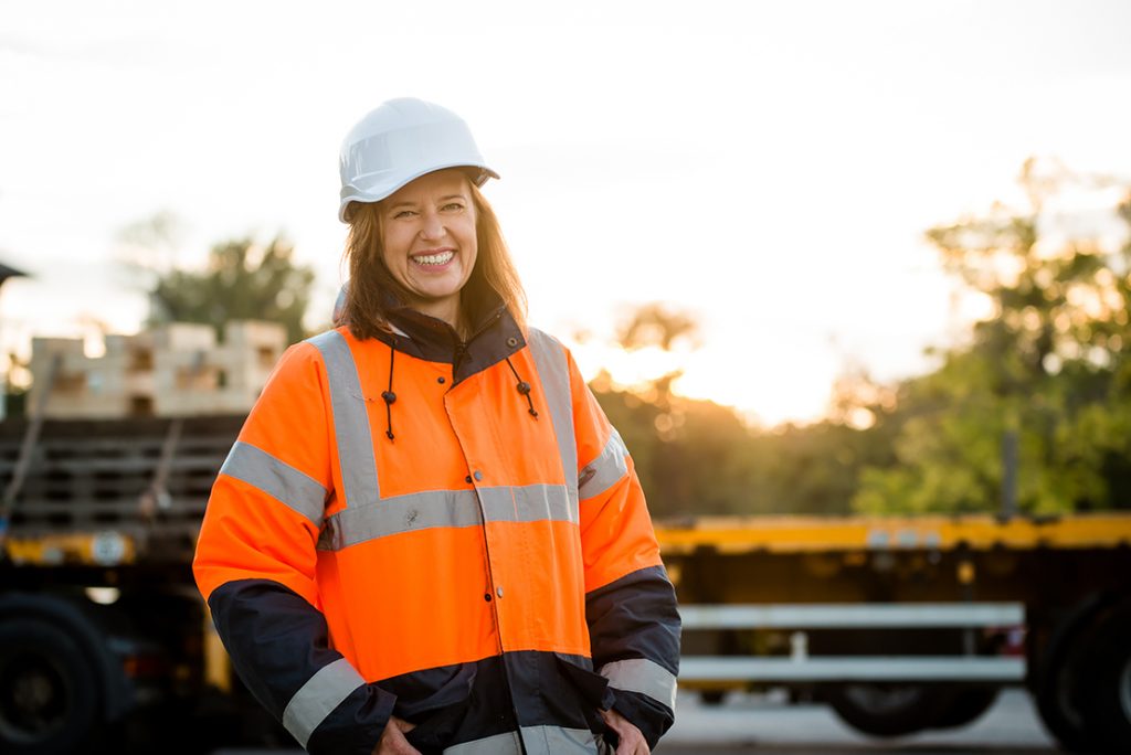 Mature woman - engineer portrait